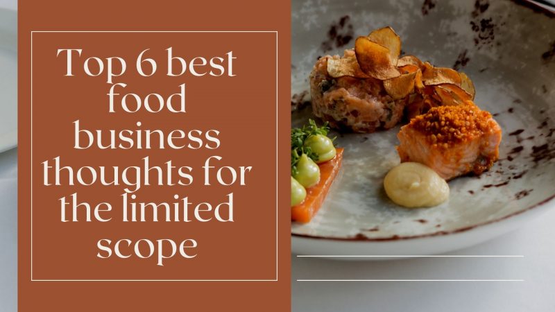 Top 6 best food business thoughts for the limited scope